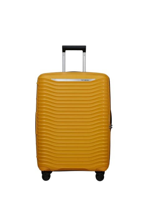 چمدان چرخ‌دار متوسط Samsonite Upscape نارنجی آکاردئونی ۴ چرخ ۶۸ سانتی‌متر