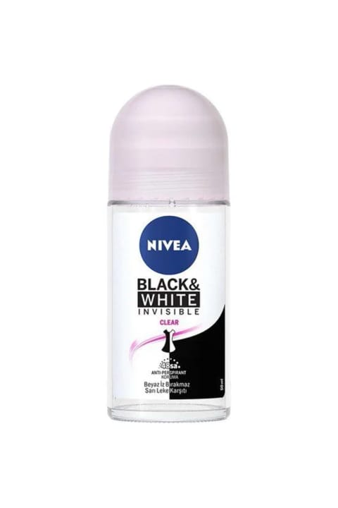 NIVEA رولآن زنانه Invisible B&W Clear 50 میلیلیتر