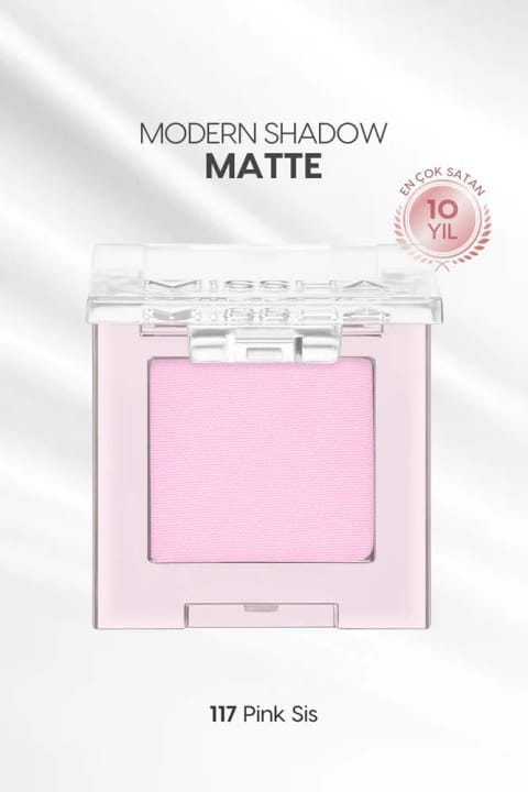 Missha سایه چشم تکی مات با بافت نرم و بدون پودرپاشی Modern Shadow Matt — 117 Pink Sis