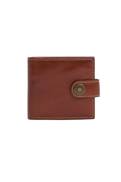 کیف پول چرم Barbour Bolam BR31 رنگ Heritage Brown