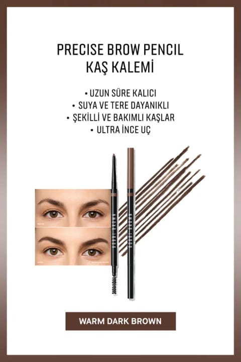 BOBBI BROWN Precise Brow Pencil مداد ابرو - قهوه‌ای تیره گرم