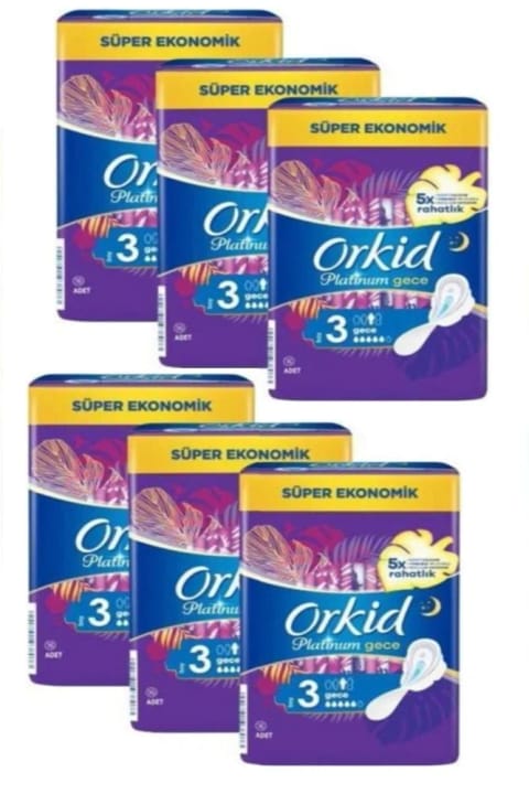 Orkid Platinum شب و روز بسته Cesaret سایز 3 - ۹۶ عددی