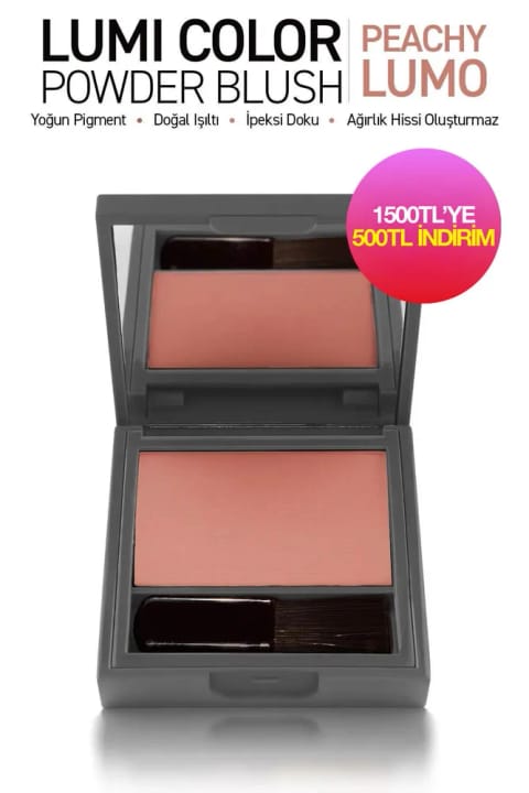 Alix Avien پودر رژ گونه با بافت ابریشمی فوق‌العاده نرم و رنگدانه متراکم - Lumi Color — 152 Peachy Lumo
