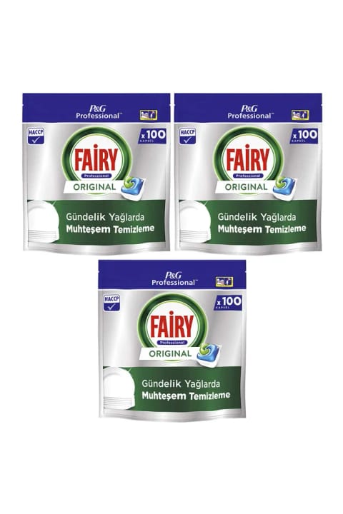 Fairy Professional Original ماشین ظرفشویی کپسولی 100 شست‌وشو ×3
