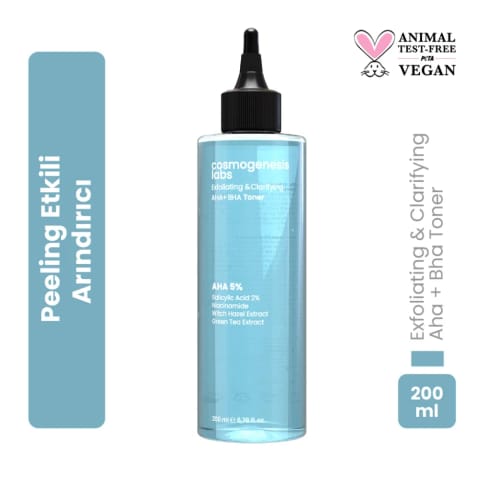 کازماجنسیس لبز AHA+BHA تونیک صورت ۲۰۰ میلی‌لیتر