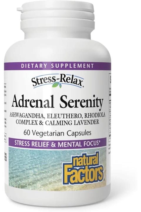 Natural Factors Stress-Relax, Adrenal Serenity، 60 کپسول گیاهی