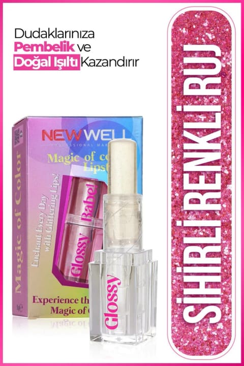 New Well Magic Of Color رژ لب شفاف براق ۵ گرم