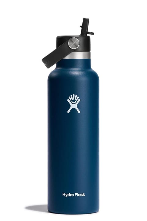 فلاسک وکیوم Hydro Flask با درب استاندارد و نی، 621 ml (21 Oz) - رنگ Indigo سرمه‌ای