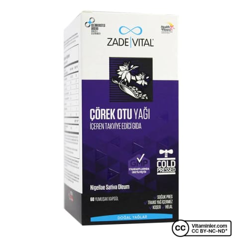 Zade Vital روغن سیاهدانه 900 میلیگرم 60 کپسول