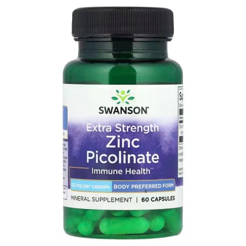 Swanson Zinc Picolinate 50 mg 60 Capsules