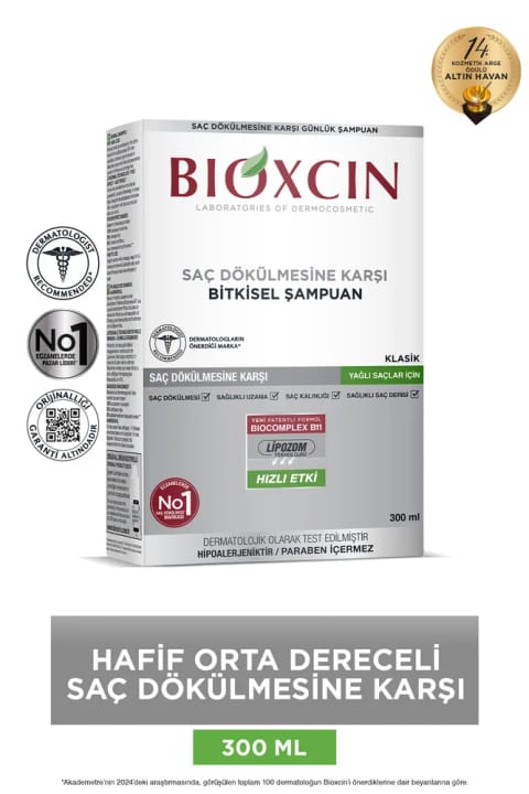 شامپو Bioxcin Genesis مخصوص موهای چرب 300 میلیلیتر