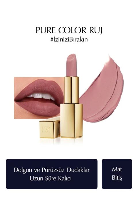 رژ لب مات Estee Lauder مدل Pure Color Matte Lipstick وزن 3.5gr رنگ 868
