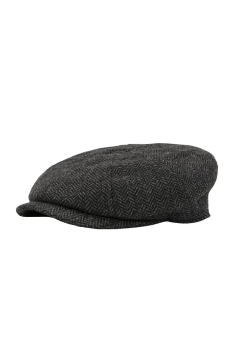 کلاه نقاب‌دار بیکر Barbour Fyne Tweed مدل CH71 رنگ زغالی