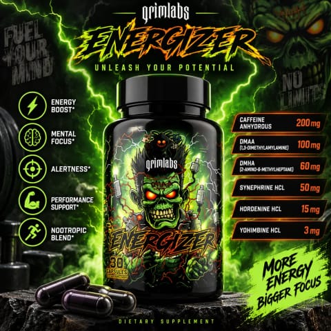 پیش‌تمرینی Grimlabs Energizer Pure Energy DMAA DMHA Pump