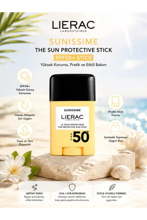 Lierac Sunissime مرطوبکننده و ضدآفتاب استیکی SPF50+