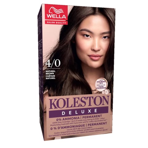 Wella Koleston Deluxe بدون آمونیاک ست رنگ مو 4/0 قهوهای
