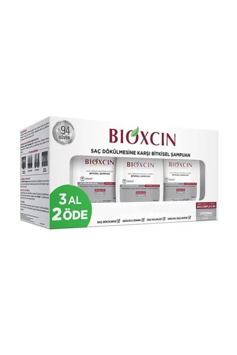 شامپو Bioxcin Genesis (مناسب موهای خشک و معمولی) 3×300 میلیلیتر - بستهٔ ۳ عددی