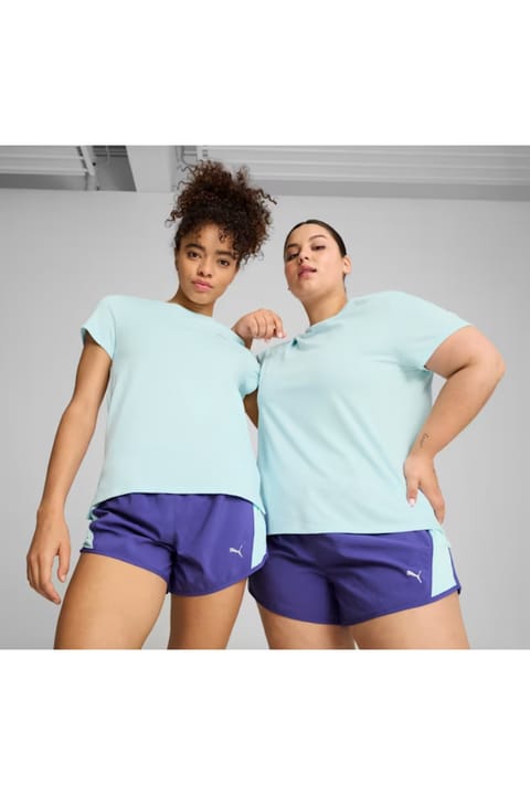 Puma RUN FAVORITE HEATHER SS TEE W Nitro Blue
