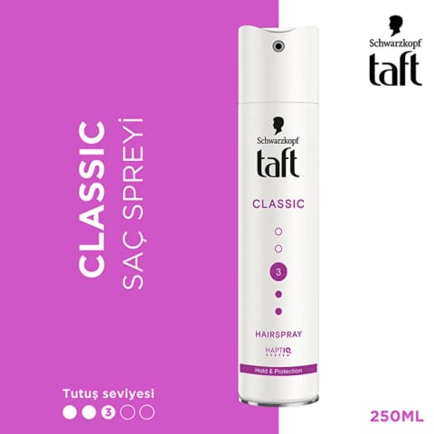 اسپری مو Taft Classic اکسترا قوی ۲۵۰ میلی‌لیتر