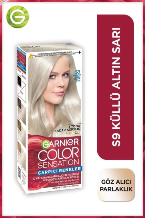 Garnier Çarpıcı Renkler S9 Küllü Altın Sarı Saç Boyası