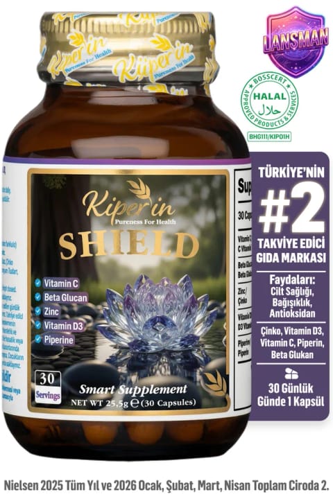 Kiperin Shield | تقویت سیستم ایمنی | ویتامین C لیپوزومال، بتا گلوکان...