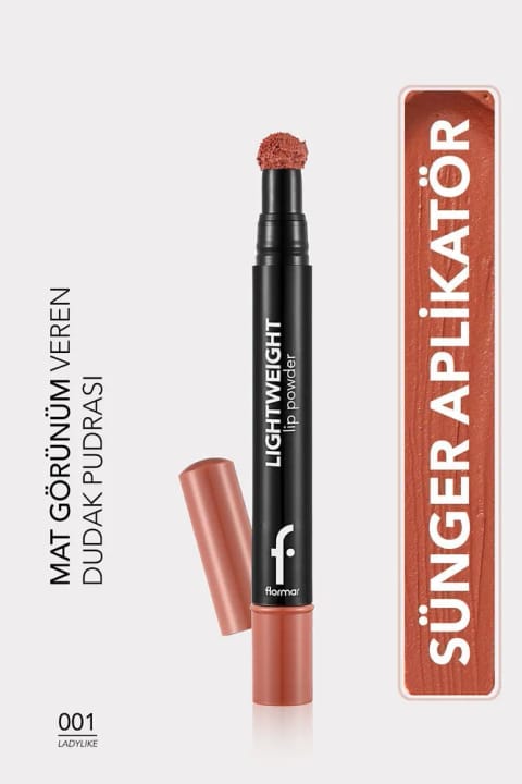 Flormar مدرن لب میآرایی سبک پودر لب 001 LadyLike