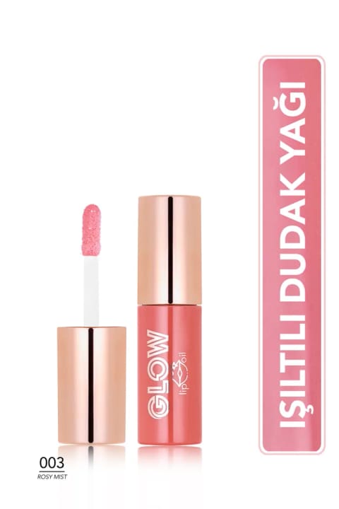 Flormar Glow Lip Oil مرطوبکننده و براق کننده لب — 003 Rosy Mist