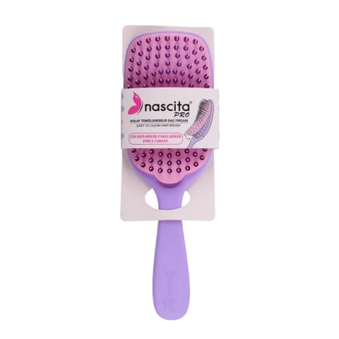 براش بازکردن و شانهکردن موی Nascita قابلشستوشوی آسان بنفش NASFPRO00068PR