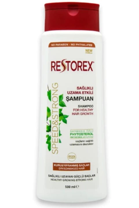 شامپو ترمیمکننده موهای خشک و آسیبدیده Restorex با عصاره پیچک
