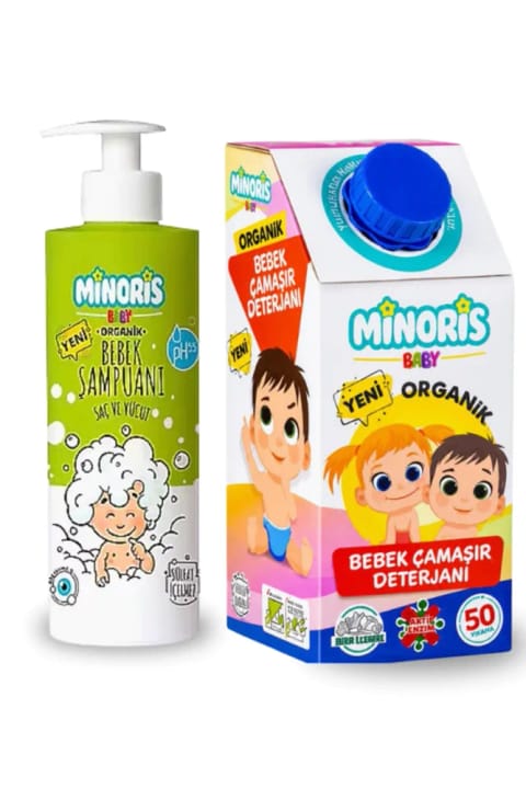 مایع لباسشویی ضدحساسیت ارگانیک کودک Minoris Baby ۵۰ بار شستشو