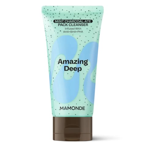 Mamonde پاککننده صورت Amazing Deep Mint Charcoal-ate 135 گرم