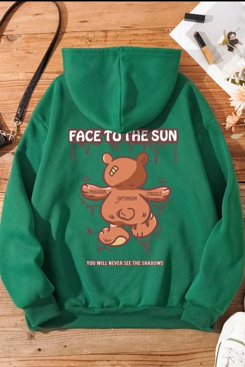 سویشرت یونیسکس uyguntarz مدل Face To The Sun چاپی