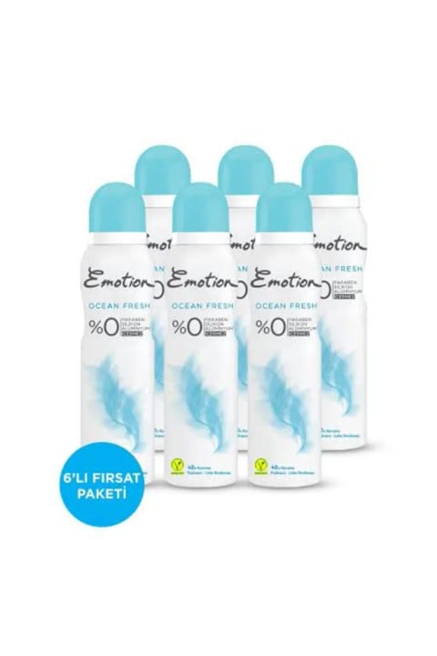 Emotion Ocean Fresh دئودورانت زنانه 6×150ml