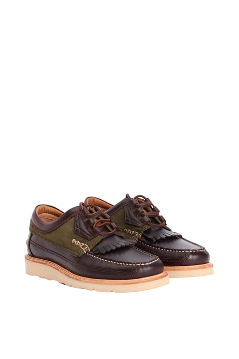 کفش روزمره Barbour Grindon BR13 رنگ Dark Choc/Olive