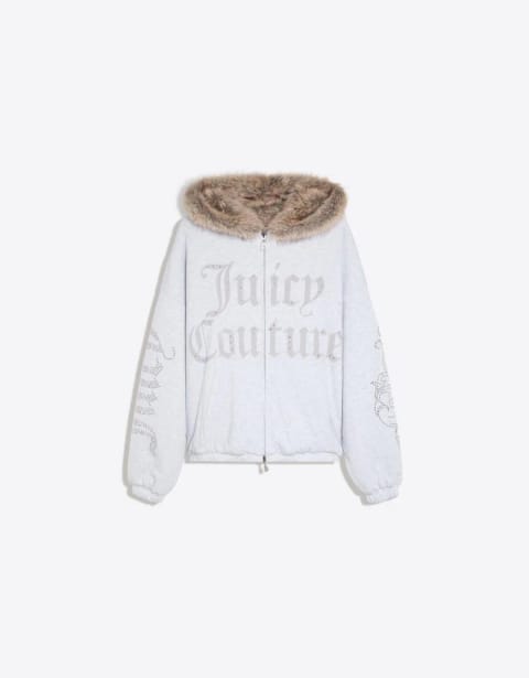 هودی کلاهدار برگشتپذیر JUICY COUTURE X Bershka