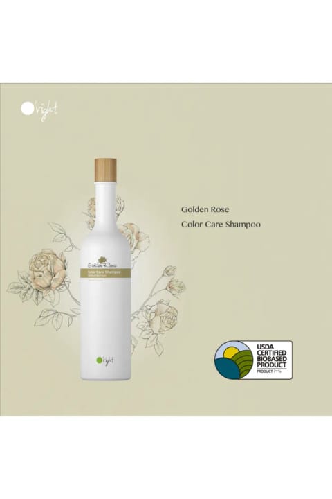 شامپو O'right Golden Rose Color Care مخصوص موهای رنگشده و آسیبدیده