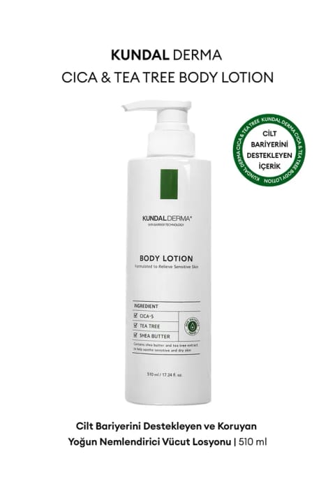 Kundal Derma Cica & Tea Tree مرطوبکننده و محافظ سد پوستی بدن