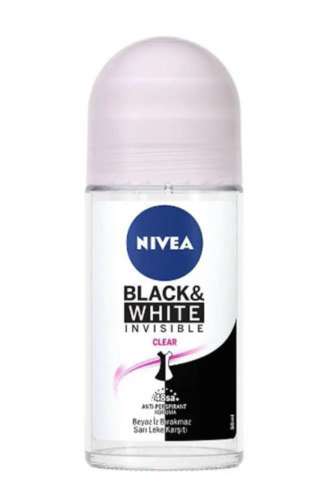 NIVEA رول آن زنانه بلک اند وایت کلیر ۵۰ میلیلیتر