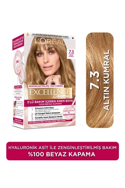 L'Oreal Paris Excellence Creme موی 7.3 بلوند طلایی