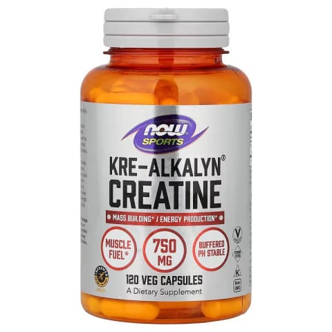 NOW Foods Sports Kre-Alkalyn کراتین مونوهیدرات تولید انرژی ۱۲۰ کپسول گیاهی