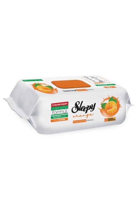 Sleepy دستمال تمیزکننده سطح با رایحه پرتقال 100 عددی