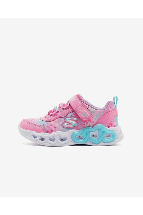 SKECHERS INFINITE HEART LIGHTS کفش اسپرت دخترانه بزرگ با چراغ صورتی 303...
