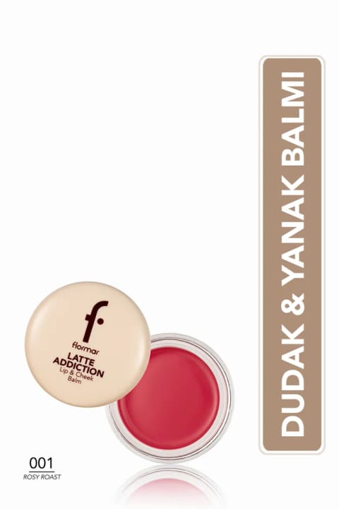 Flormar Latte بالم لب و گونه با بافت نرم، پایانی طبیعی و براق — 003 Berry Mocha