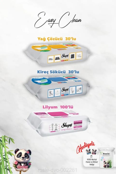 Sleepy کلسیم و چربیزدا ۳۰ عددی، دسته گل لیلیوم Easy Clean و هدیه Rosie