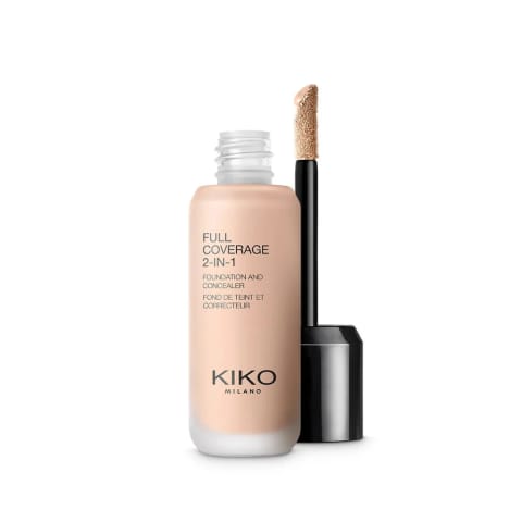 کرم پودر کیکو میلانو - Full Coverage 2-in-1 Foundation & Concealer - 05 Cool Rose