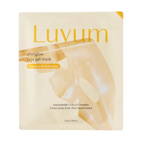 LUVUM ماسک کره ای شفاف کننده و روشن کننده Yuja Calming Repair Gel Mask
