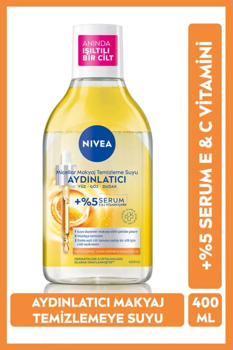 NIVEA میکسلار آب پاک‌کننده روشن‌کننده آرایش