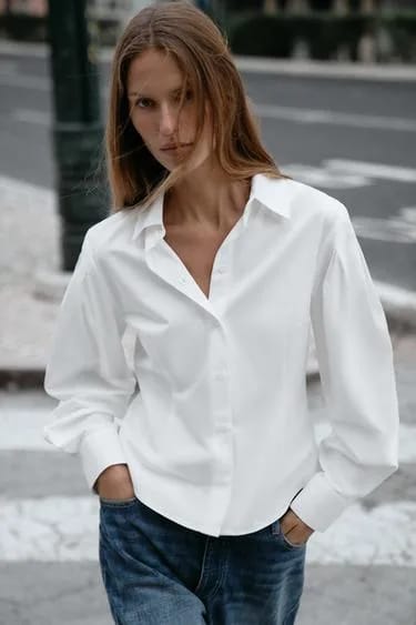 پیراهن آستین پلیسه‌دار Zara