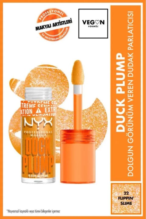 NYX Professional Makeup Duck Plump براق‌کننده لب با ظاهری حجیم - ۲ — 22 Flippin Slime