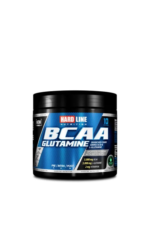 Hardline BCAA Glutamine 115 گرم طعم سیب سبز